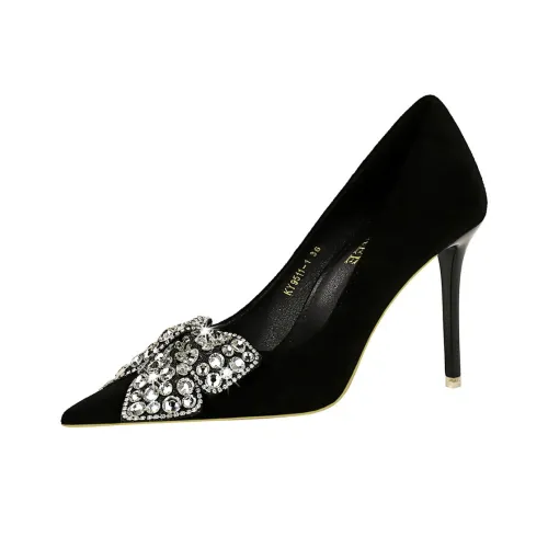 GOSO Slim Heel High Heels 8CM Women's Black