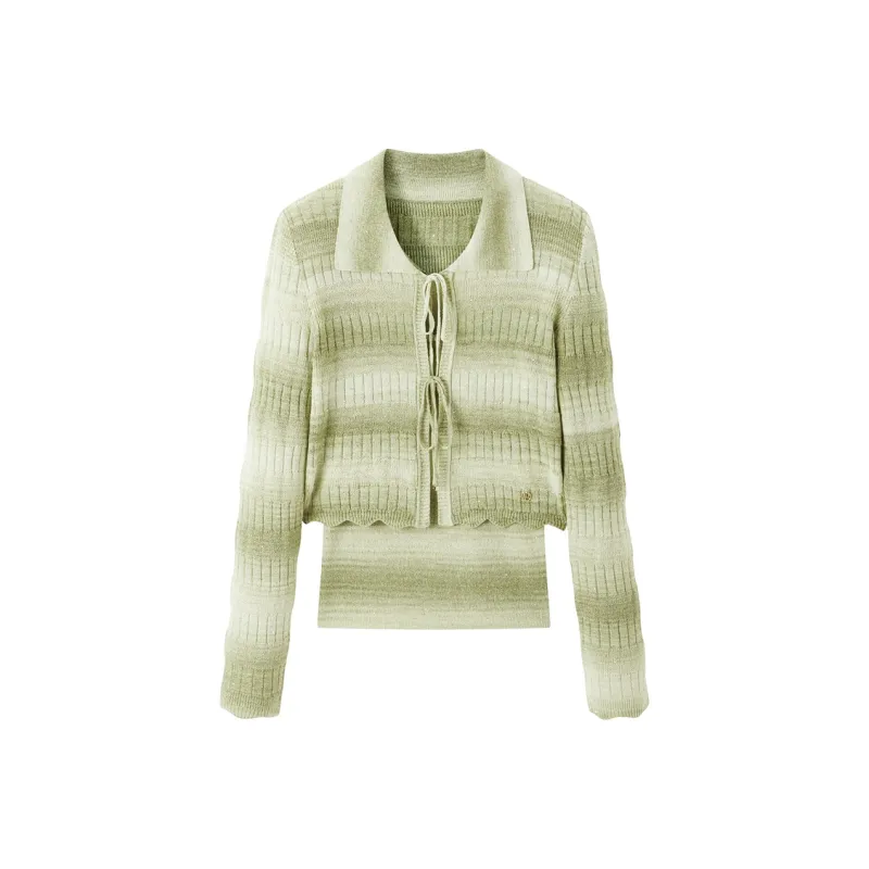 PEACEBIRD Knitwear Women's Divine Feast Green-0