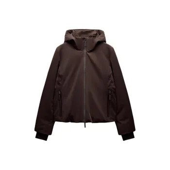 ZARA ZW Series Down Jacket Women's Brown