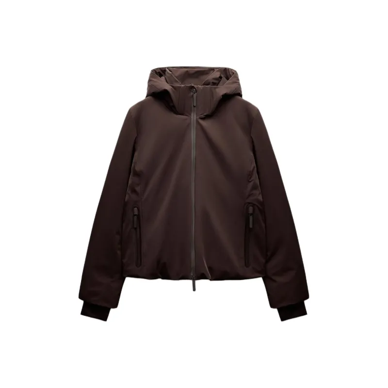 ZARA ZW Series Down Jacket Women's Brown-0