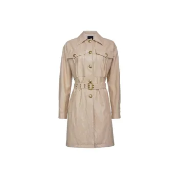 PINKO Trench Coats Women's Khaki