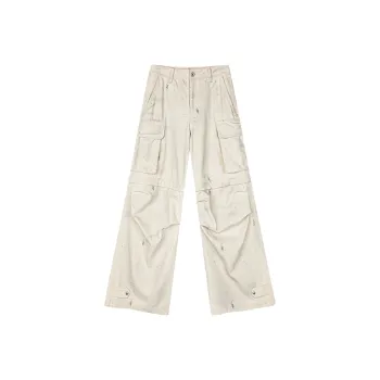 UOOYAA Casual Pants Women's Ecru