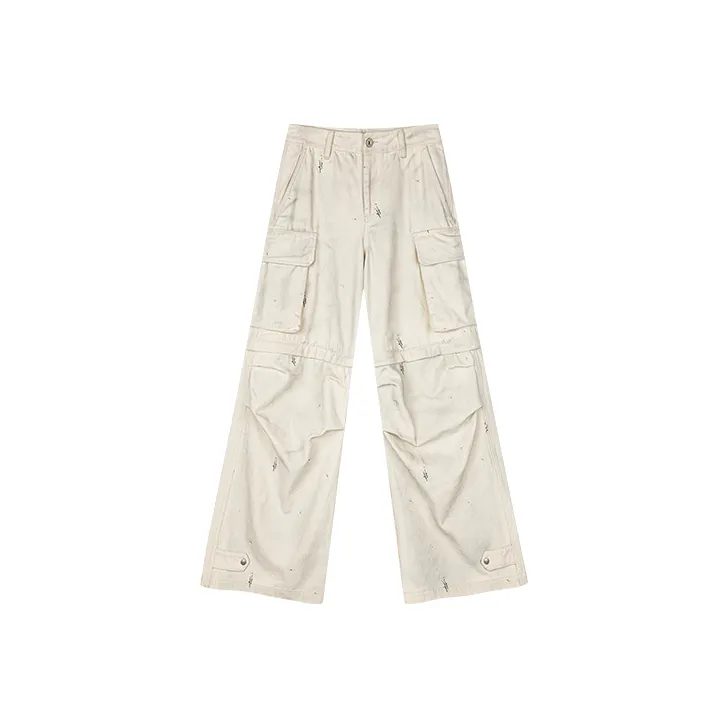 UOOYAA Casual Pants Women's Ecru-0