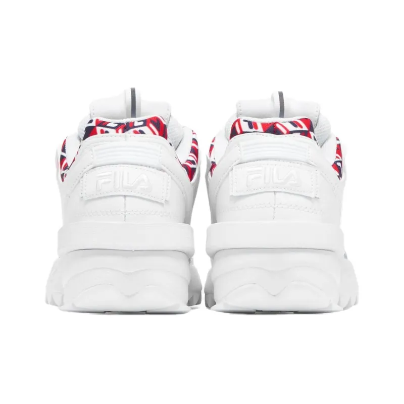 FILA Disruptor 2 Anti Slip Wear Resistant Low Top Casual Shoes Women's White-4