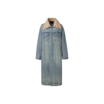 R13 FW24 Coats Women's Light Blue