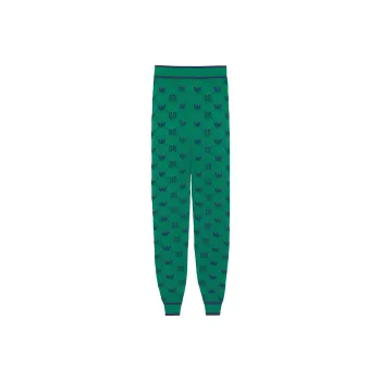 GUCCI X Adidas Wool Jacquard Joggers Green/Blue