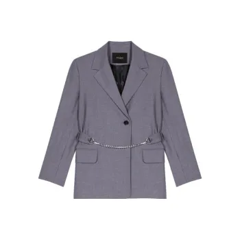 Maje Chain-belt Tailored Blazer