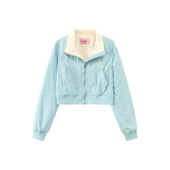 CHUU Cropped Coats Women's Baby Blue