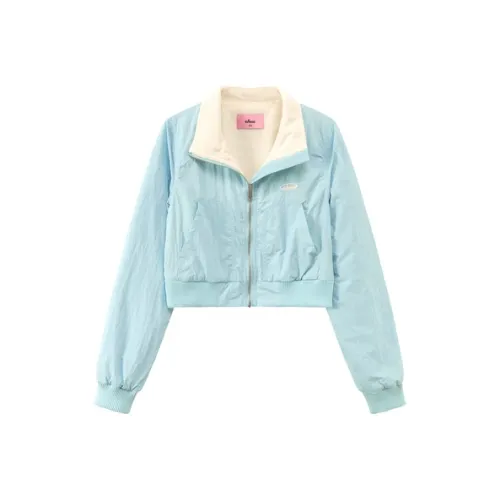 CHUU Cropped Coats Women's Baby Blue