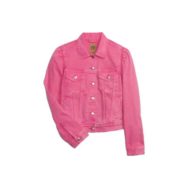 Barbie X GAP X Barbie SS23 Co-branded Series Denim Jackets Women's Pink-0