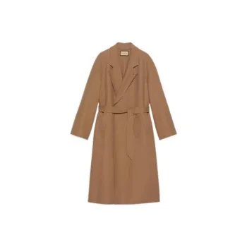 GUCCI Velvet Jackets Women's Camel