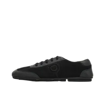 FERRAGAMO Lace up Driver Casual Shoes Men's Black