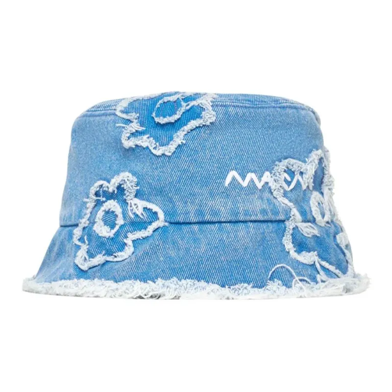 MARNI Distressed Detailed Denim Hat-1