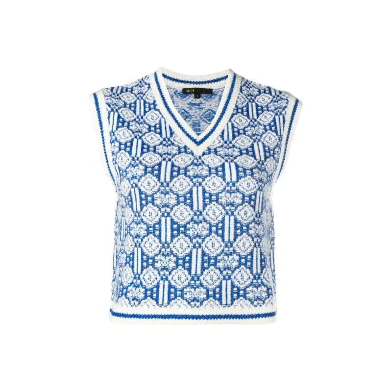 Maje Vests Women's Blue-0