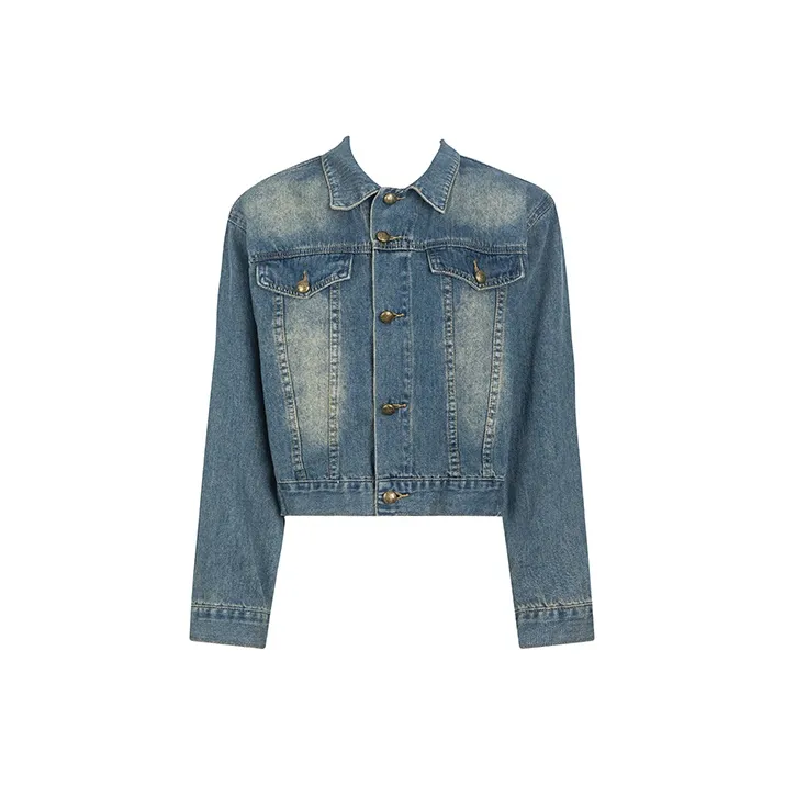 WooHa Denim Jackets Women's Blue-0