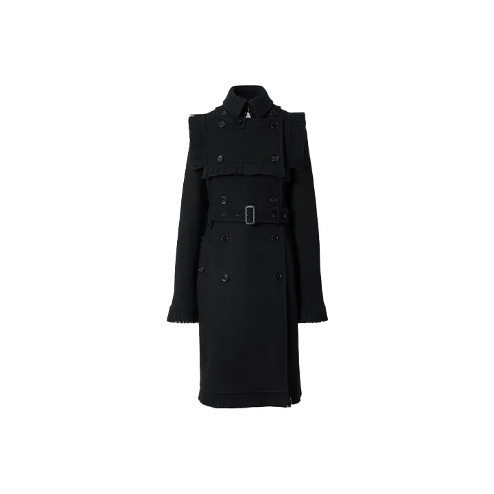 Burberry Trench Coats Women's Black-0