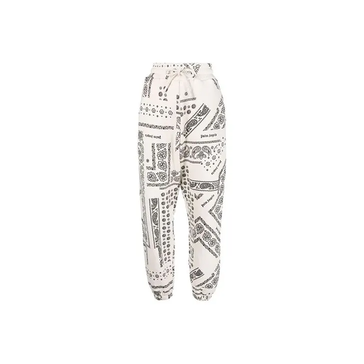PALM ANGELS Knitted Sweatpants Women's White-0