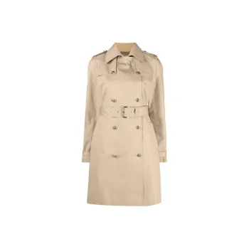 MICHAEL KORS Trench Coats Women's Beige Yellow