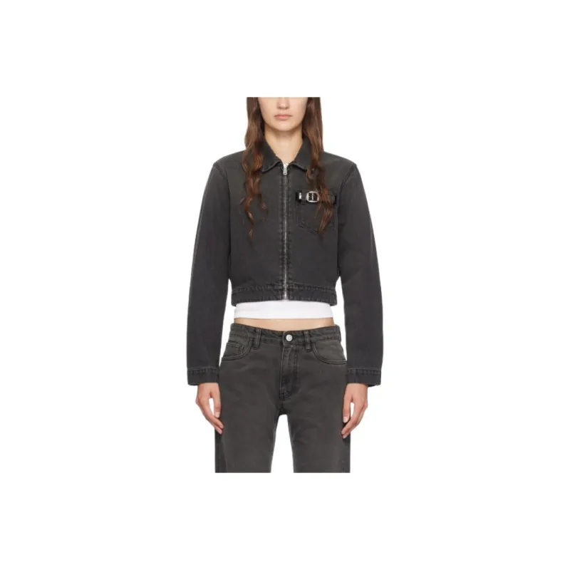 COPERNI Zip Up Cropped Denim Jacket-0
