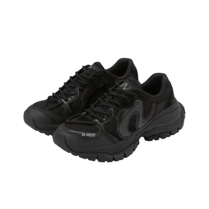 NERDY Abrasion Resistant Low Top Casual Shoes Unisex Black-2