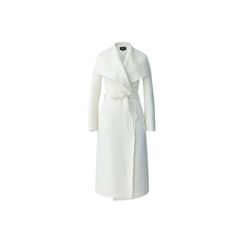 MACKAGE Mai Cn Double Face Wool Wrap Coat Women's Cream White