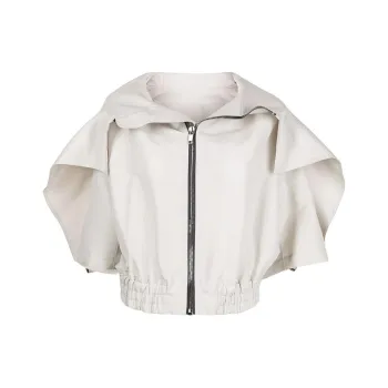 RICK OWENS Cropped Coats Women's White