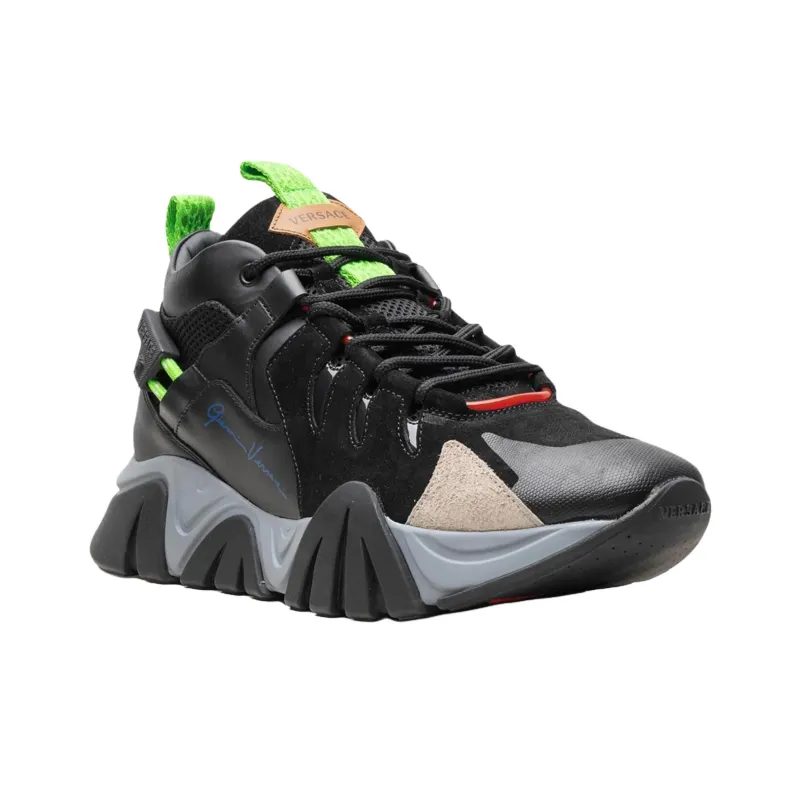 FANSIZHE Squalo Low Top Casual Shoes Men's Black-2