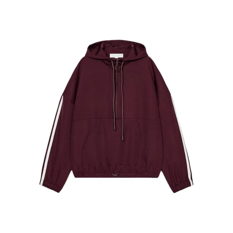 ZARA Sweatshirt Women's Burgundy-0
