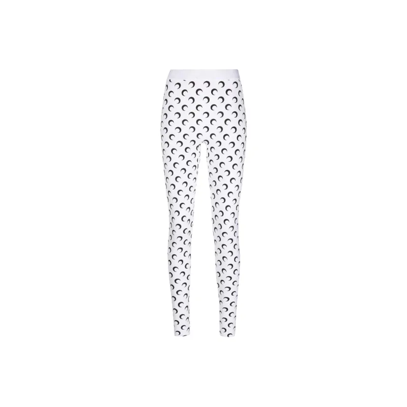 Marine Serre Moon Printed Skinny-Cut Leggings-0