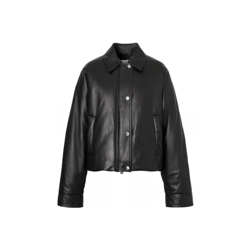 Burberry Two pocket Leather Jacket-0