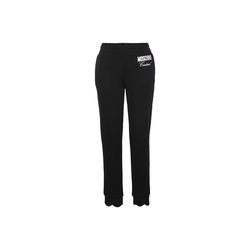 MOSCHINO Knitted Sweatpants Women's Black-0