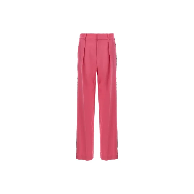 AREA Embellished Pleat Detailed Pants-0