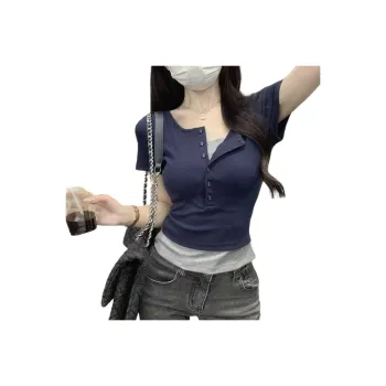 ORIGIN T Shirts Women's Navy Blue
