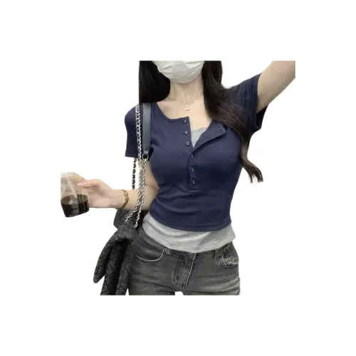 ORIGIN T Shirts Women's Navy Blue