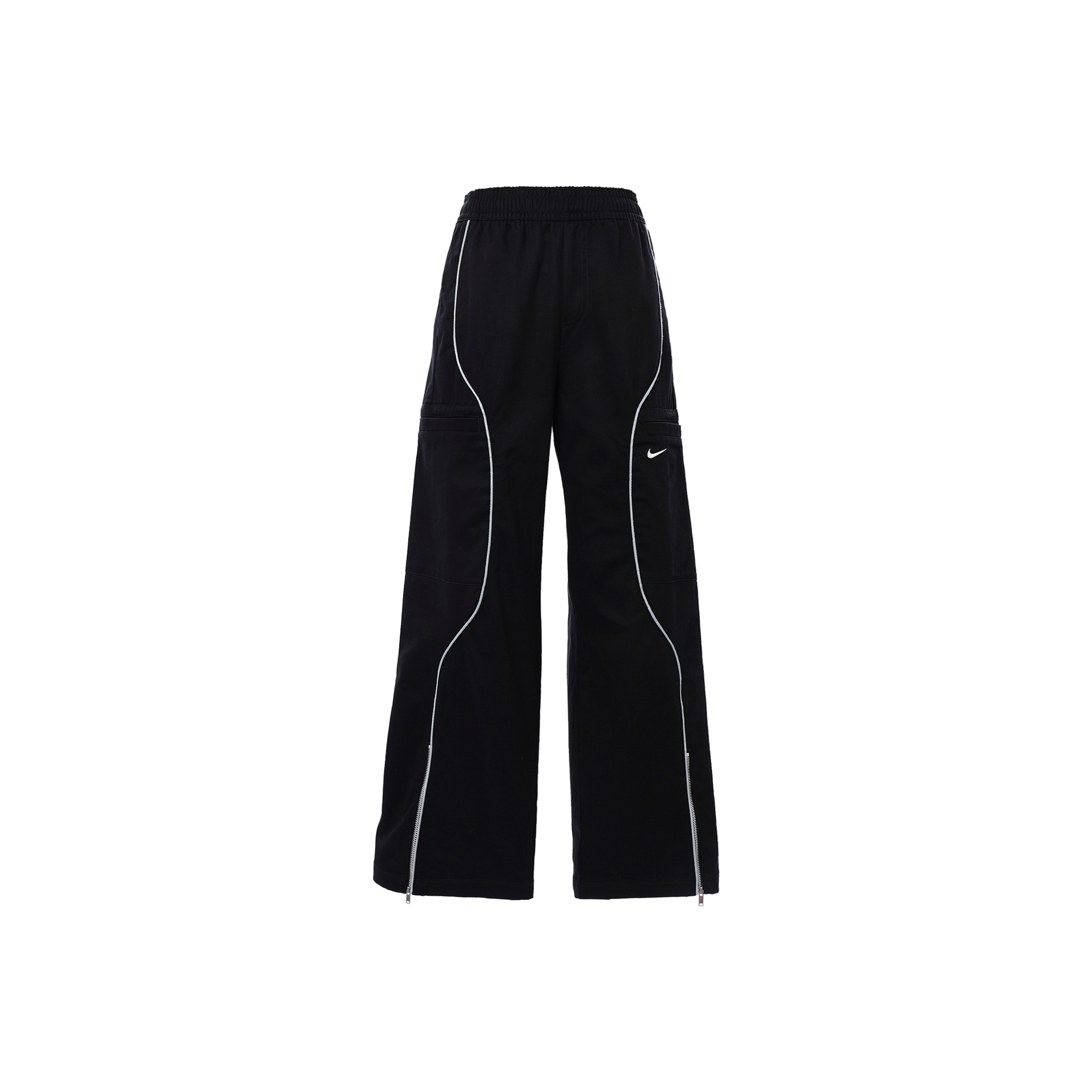 Nike Sportswear Women's High-Waisted Woven Pants Black - POIZON