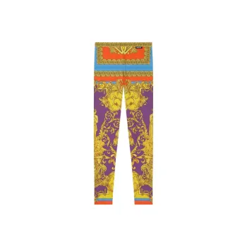 VERSACE Heritage Print Leggings 'Dark Orchid/Sun'