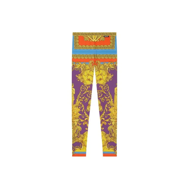 VERSACE Heritage Print Leggings 'Dark Orchid/Sun'-0