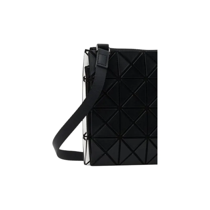 ISSEY MIYAKE Prism Textile Shoulder Bag Trumpets Women's White & Black-3