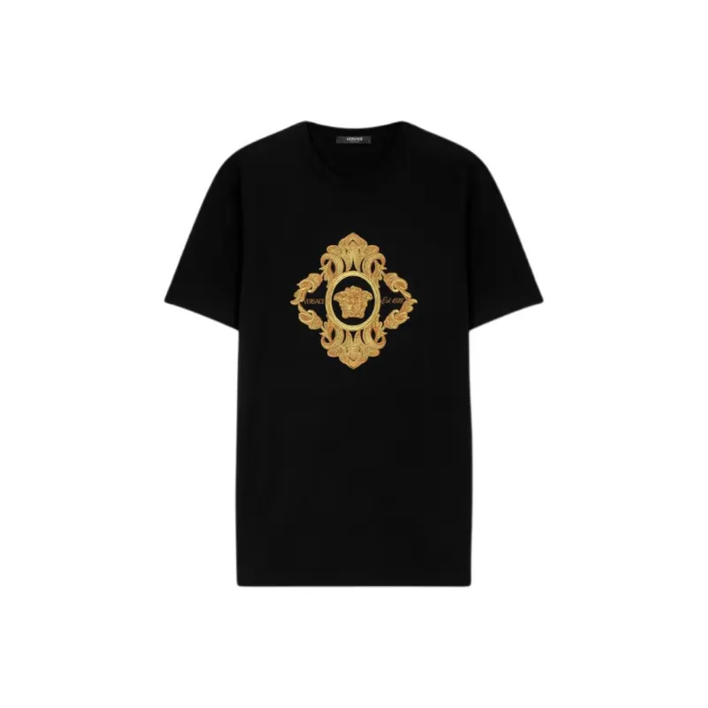 VERSACE BAROQUE T Shirt Men's Black-0