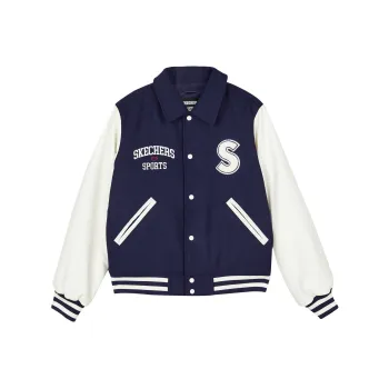 Skechers Puffer Jacket Women's Navy Blue