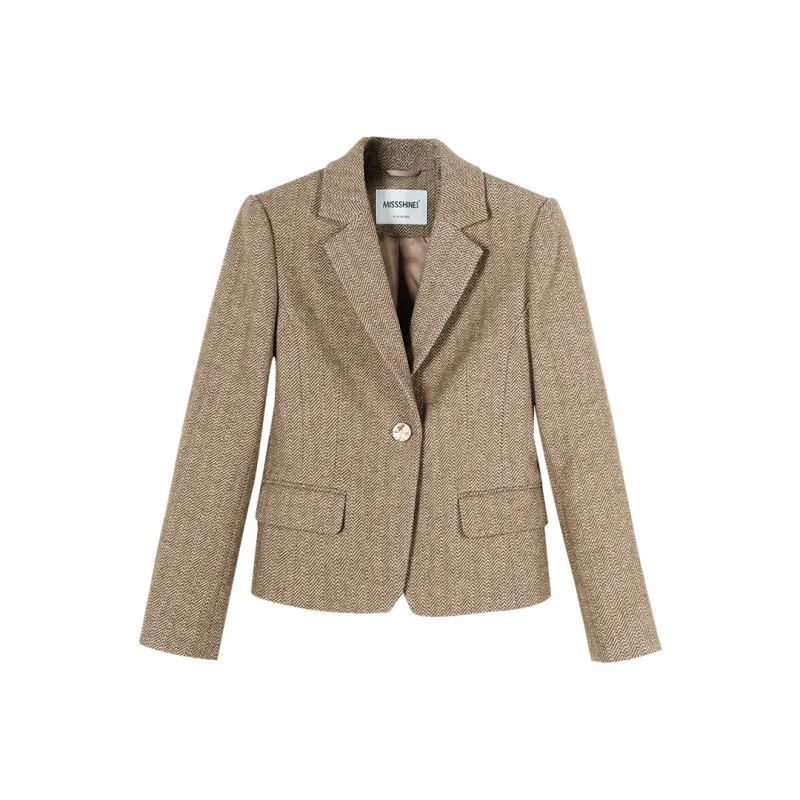 MISSSHINE Business Suits Women's Coffee-0