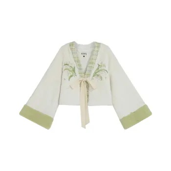 SNBL Velvet Jackets Women's White