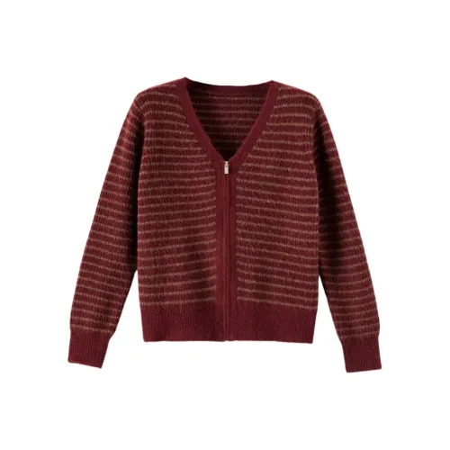 Late White Knitwear Women's Red