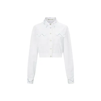 RARE Cropped Coats Women's White