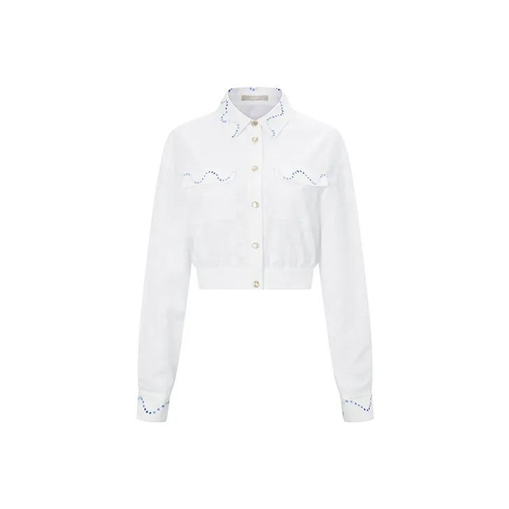 RARE Cropped Coats Women's White-0