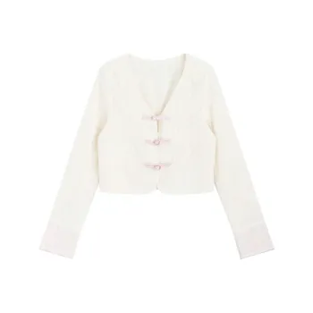 SNZX Cropped Coats Women's Ecru