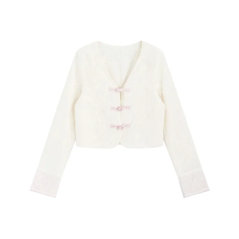 SNZX Cropped Coats Women's Ecru-0