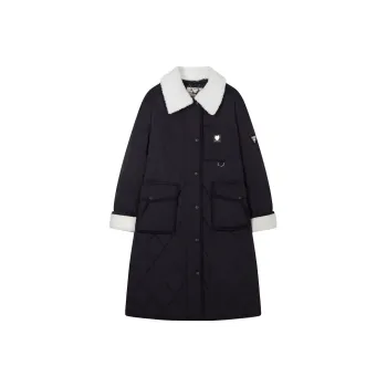 Teenie Weenie Puffer Jacket Women's Navy Blue