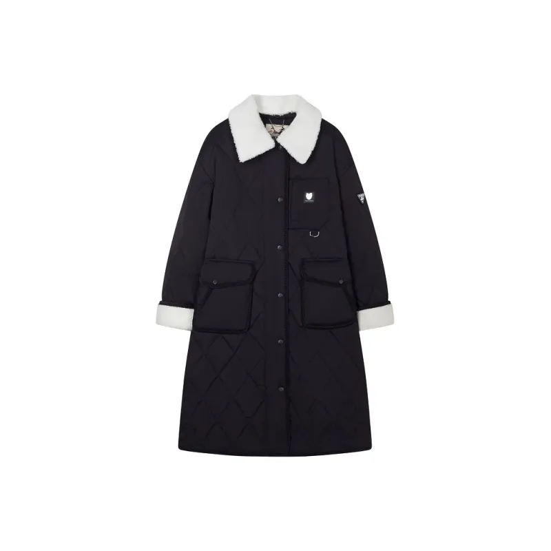 Teenie Weenie Puffer Jacket Women's Navy Blue-0