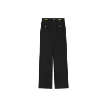 CELINE Pants With Gourmettes In Mohair Wool